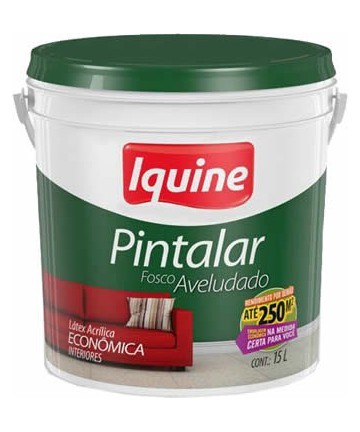 Tinta Latex Pintalar Branco Neve 15 Litros Balde Iquine