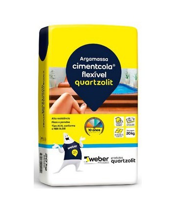Argamassa AC III Flexível 20Kg Quartzolit