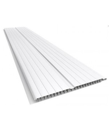 Forro de PVC Branco frisado 8 mm Barra 6 metros x 20 cm larg