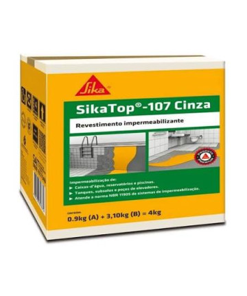 Sika Top 107 Cinza Caixa 4kg