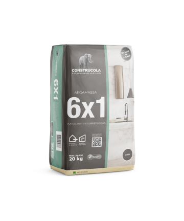 Argamassa 6x1 Cinza 20kg...