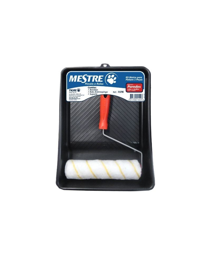 Kit Pintura Ref. 1576 Com Rolo Anti respingo Tigre Kit Pintura Ref. 1576 Com Rolo Anti respingo Tigre